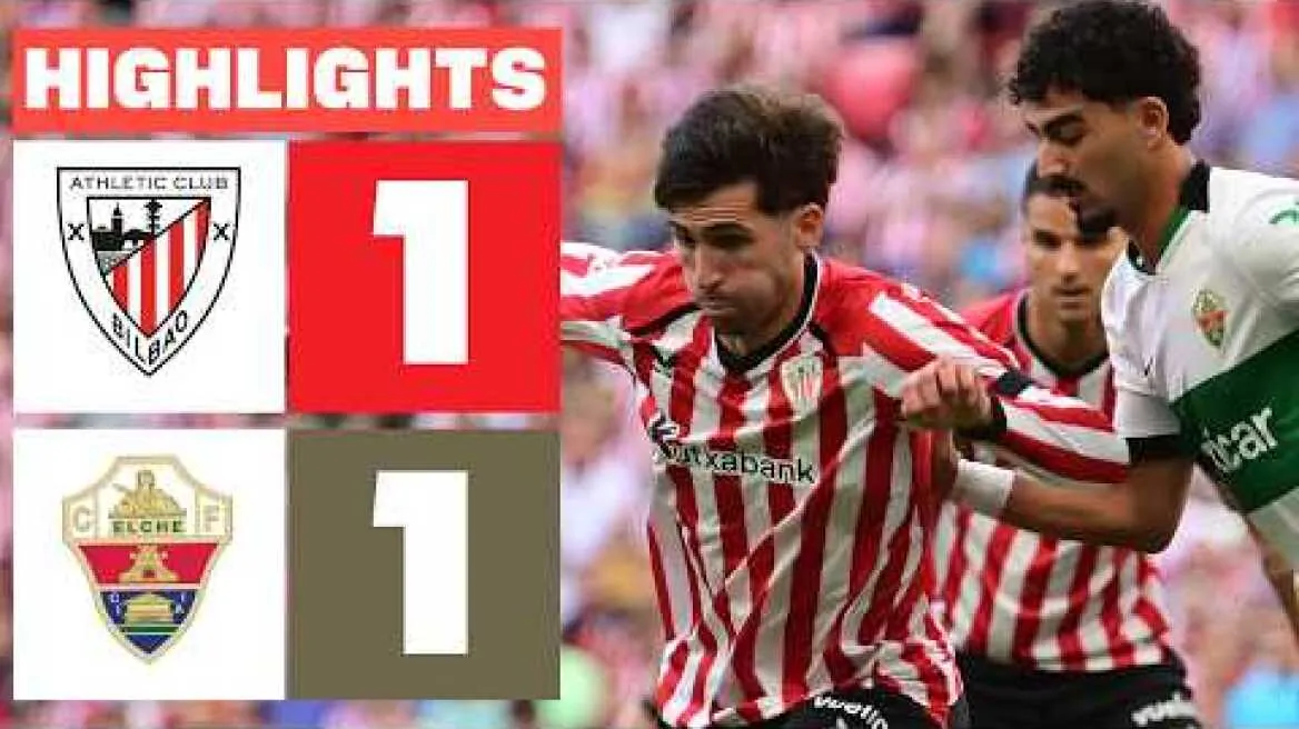 ATHLETIC CLUB 1 - 1 ELCHE CF | RESUMEN LALIGA EA SPORTS